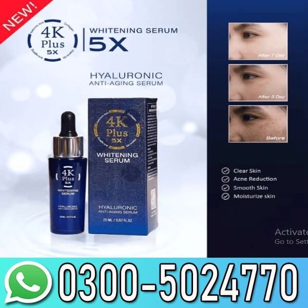 4K Plus 5X Whitening Serum In Pakistan