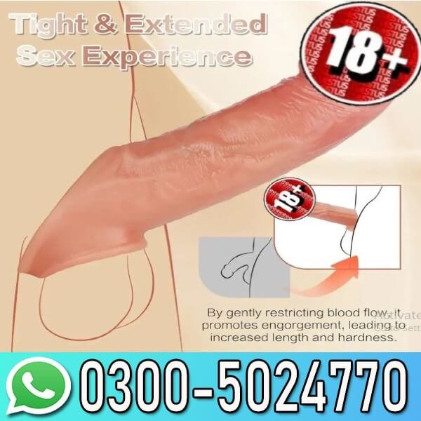 9.25 Inch Realistic Penis Extender Sleeve In Pakistan