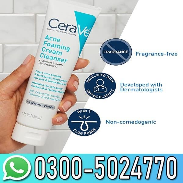 Acne Foaming Cream Cleanser In Pakistan