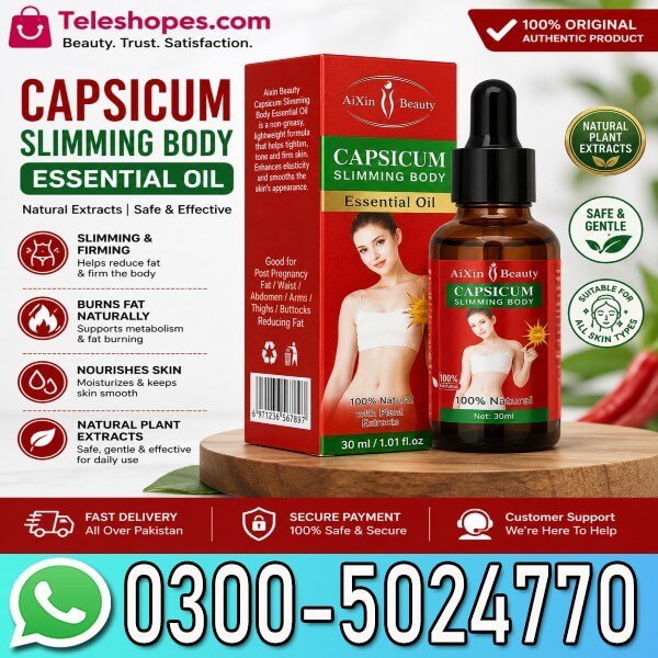 Aichun Beauty Capsicum Slimming Body Essential Oil 30Ml In Pakistan