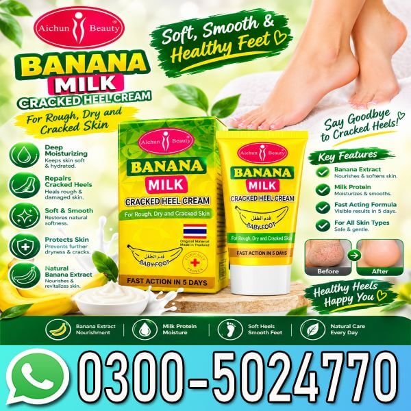 Banana Milk Cracked Foot Care Cream In Pakistan