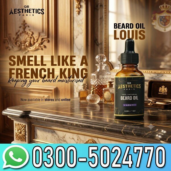 Beard Oil Louis by QB Aesthetics Paris in Pakistan