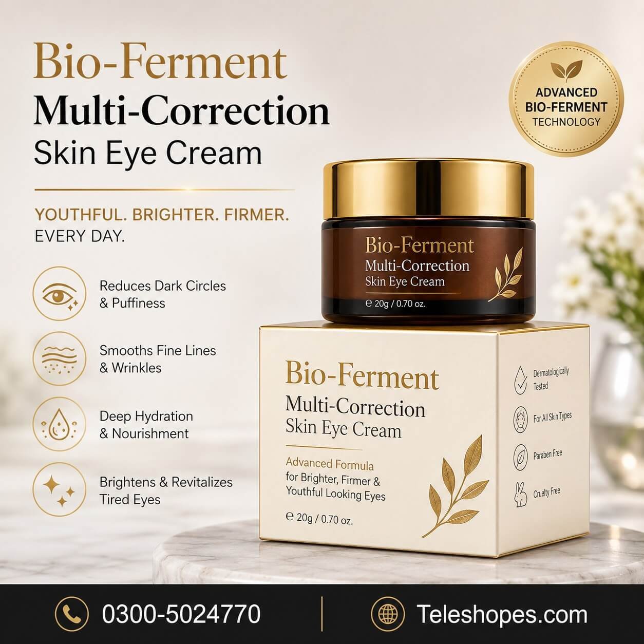 Bio-Ferment Multi-Correction Skin Eye Cream In Pakistan