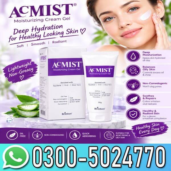 Brinton Acmist Moisturizing Cream Gel In Pakistan