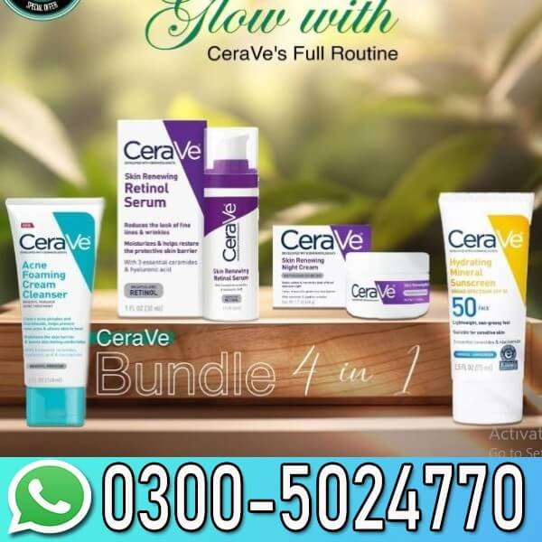 CeraVe Whitening Skin Care Set for Acne Prone Skin Price In Pakistan
