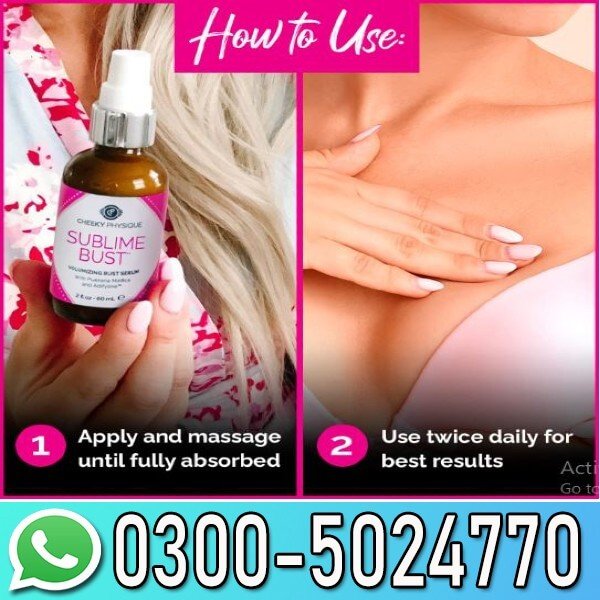Cheeky Physique Sublime Bust Volumizing Bust Serum In Pakistan