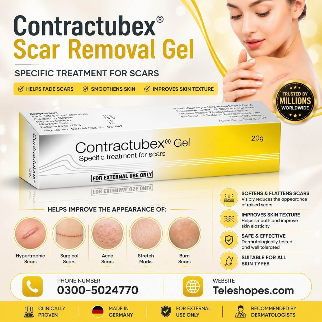 Contractubex Scar Removal Gel In Pakistan