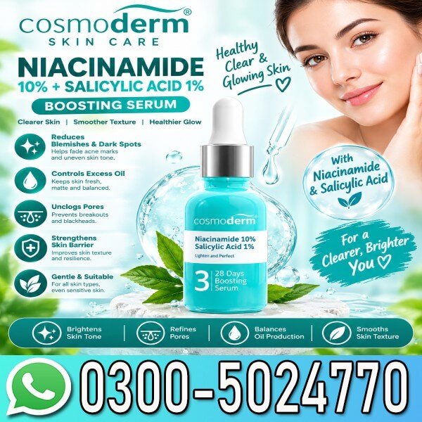 Cosmoderm Niacinamide 10% Salicylic Acid Serum In Pakistan
