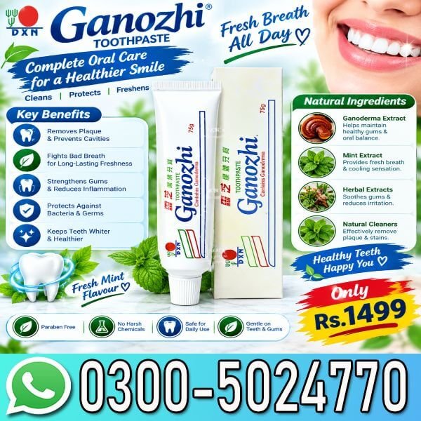DXN Ganozhi Toothpaste Natural Herbal Care Price In Pakistan