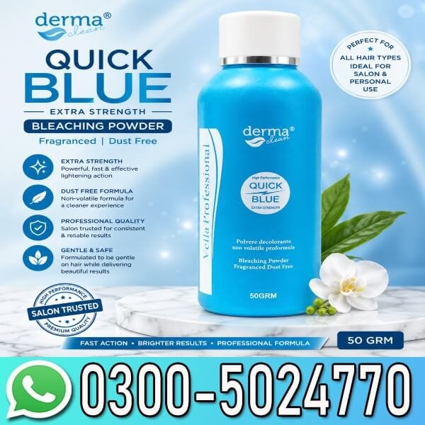 Derma Clean Quick Blue Bleaching Powder Price In Pakistan