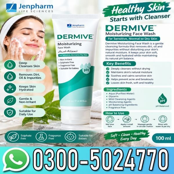 Dermive Moisturizing Face Wash In Pakistan