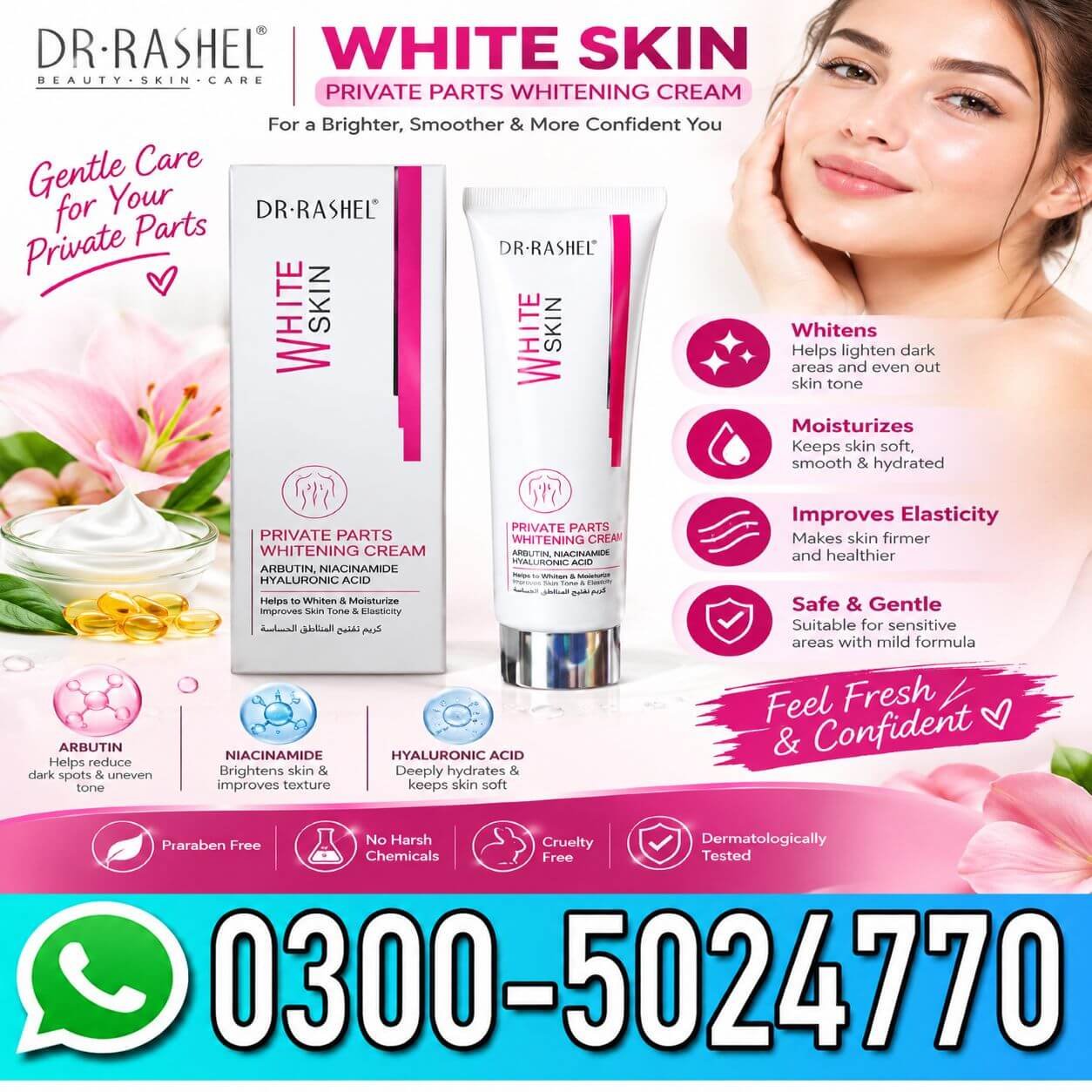 Dr Rashel Private Parts Whitening Cream In Pakistan