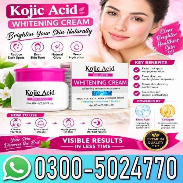 Guanjing Kojic Acid Collagen Whitening Cream In Pakistan