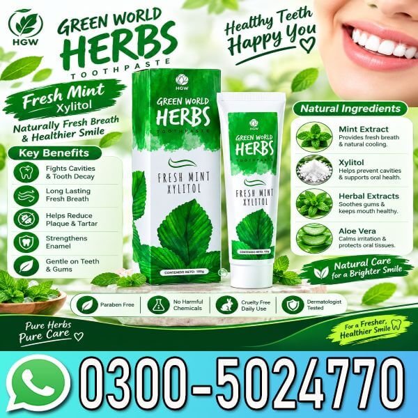 Health Green World (HGW) Herbs Toothpaste Price In Pakistan