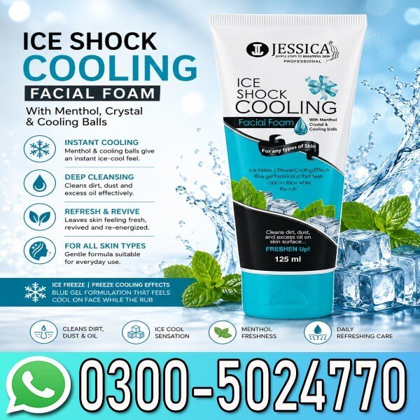 Jessica Ice Shock Cooling Facial Foam In Pakistan