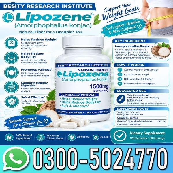 Lipozene 1500Mg Capsule Price In Pakistan