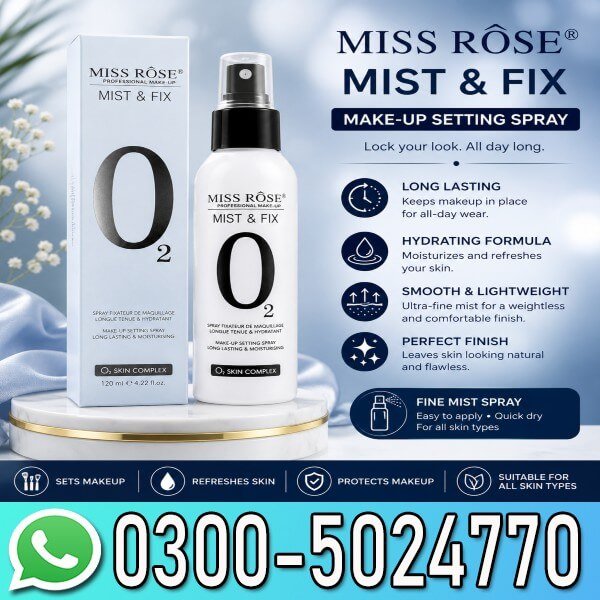 Miss Rose O2 Mist & Fix Spray Price In Pakistan
