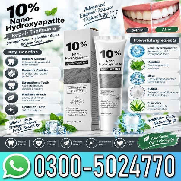 Nano-Hydroxyapatite Toothpaste In Pakistan