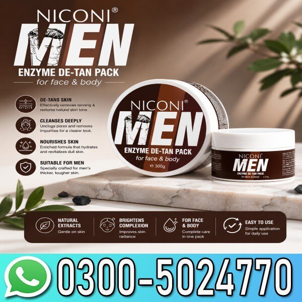 Niconi Men Enzyme De Tan Cream In Pakistan