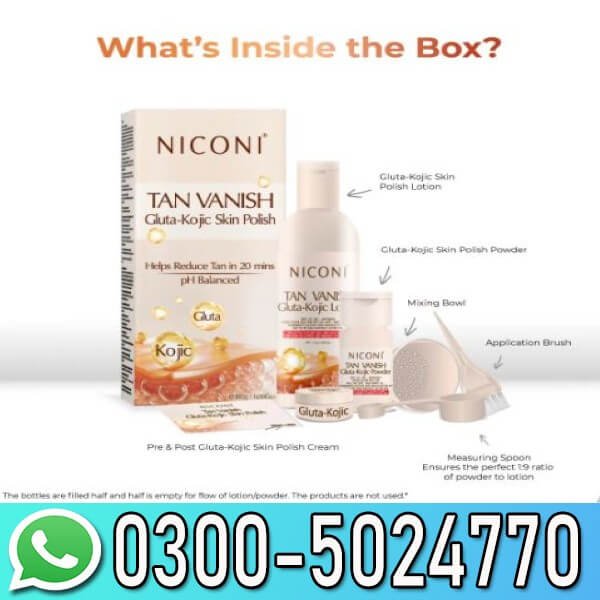Niconi Tan Vanish Gluta-Kojic Skin Polish 180g 