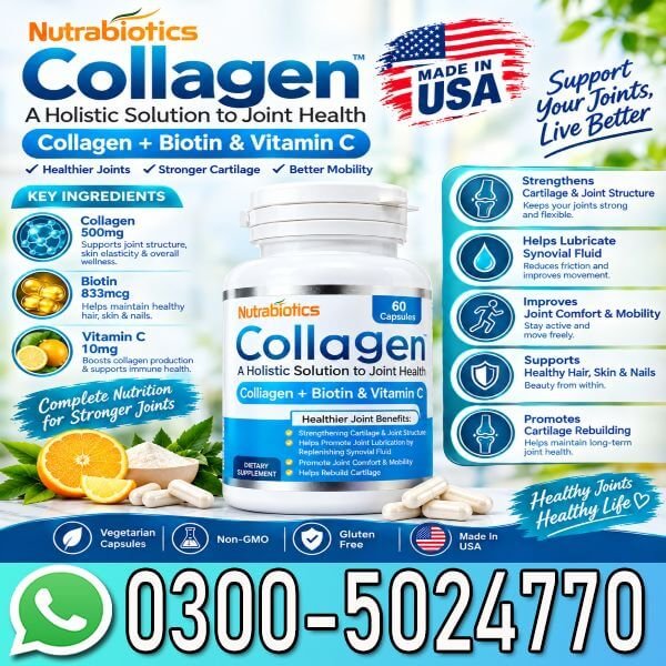 Nutrabiotics Collagen 500mg Capsules In Pakistan