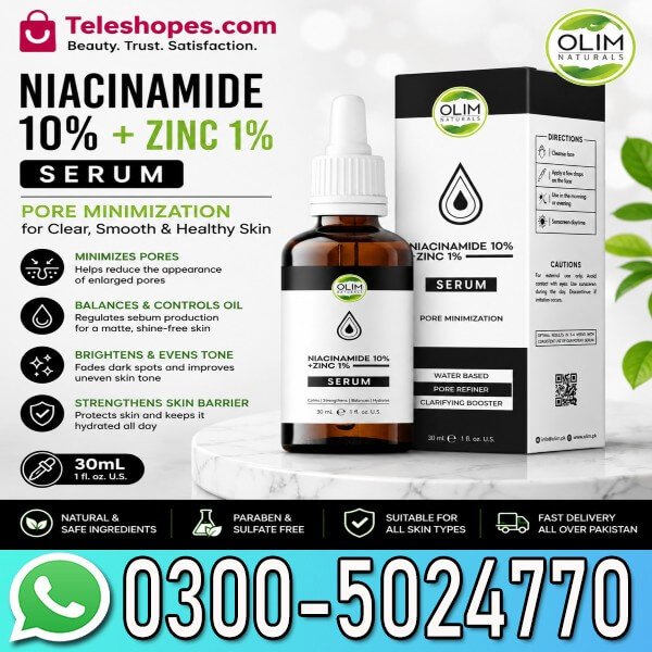 Olim Naturals Niacinamide 10% Zinc 1% Serum Price in Pakistan