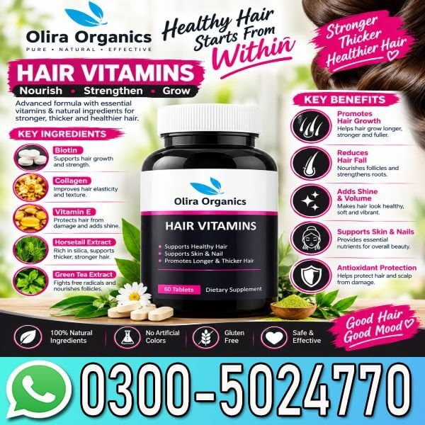 Olira Organics Hair Vitamins In Pakistan