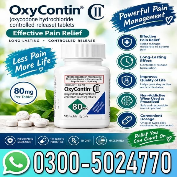 OxyContin Tablets 80Mg In Pakistan