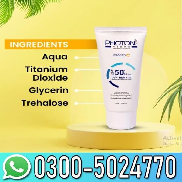Photon 360 Hydra Sunscreen Fluid Cream In Pakistan