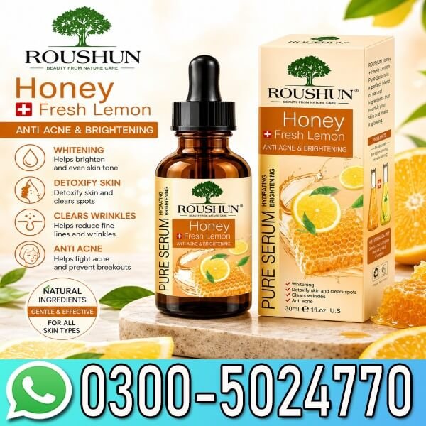 Roushun Honey Lemon Facial Serum Price In Pakistan