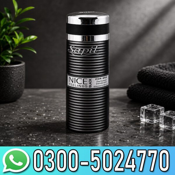 Sapil Nice Feelings Black Body Spray Price In Pakistan