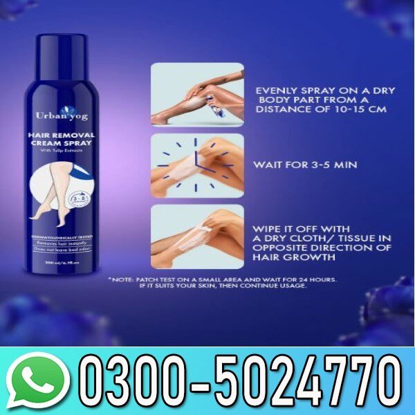 Urban Yog Hair Removal Cream Spray In Pakistan