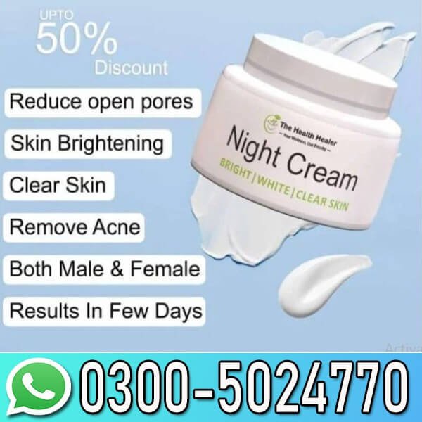 Whitening Night Cream for Radiant Skin In Pakistan