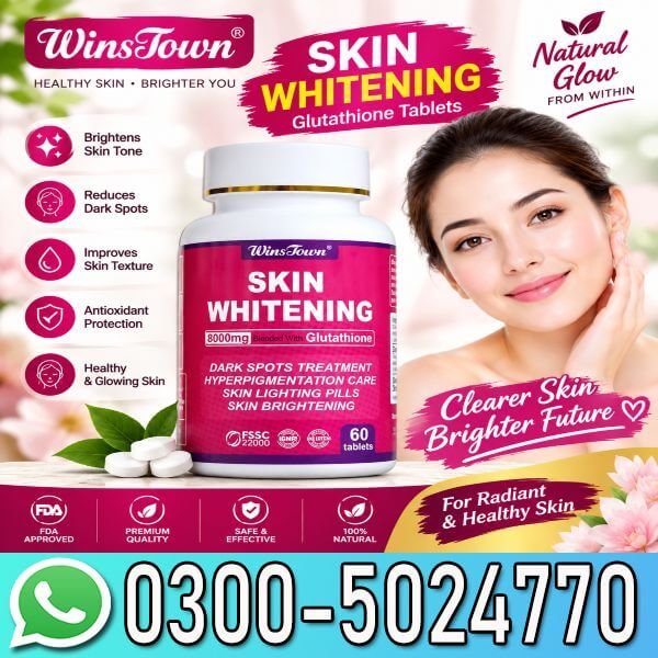 Wins Town Skin Whitening 8000mg Pills In Pakistan
