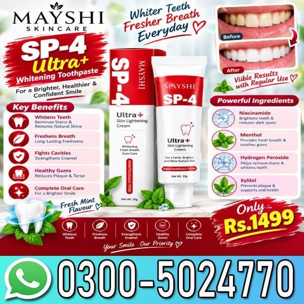 YAYASHI SP-6 Probiotic Whitening Toothpaste In Pakistan