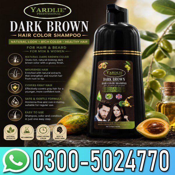 Yardlie Hair Color Shampoo Dark Brown Price In Pakistan