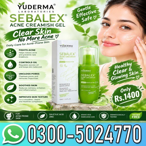 Yuderma Sebalex Acne Creamish Gel In Pakistan